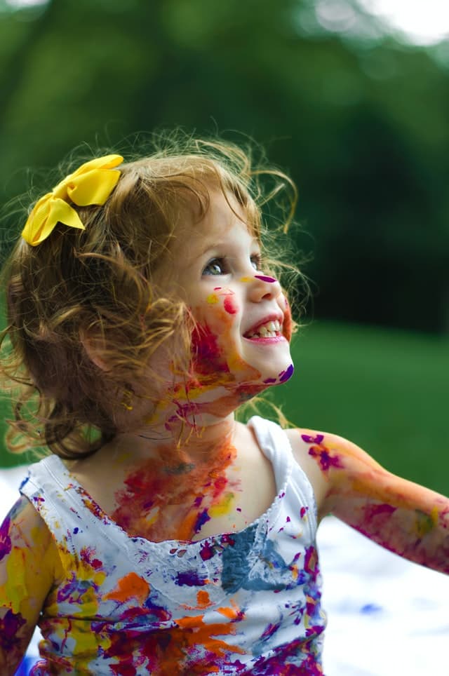 Child in a nurturing environment